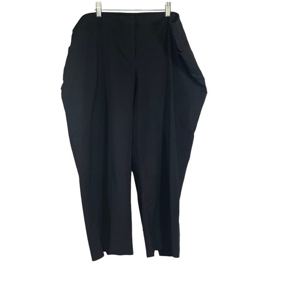 Lane Bryant Womens Size 24 Black Crop Dress Pants - Picture 1 of 6